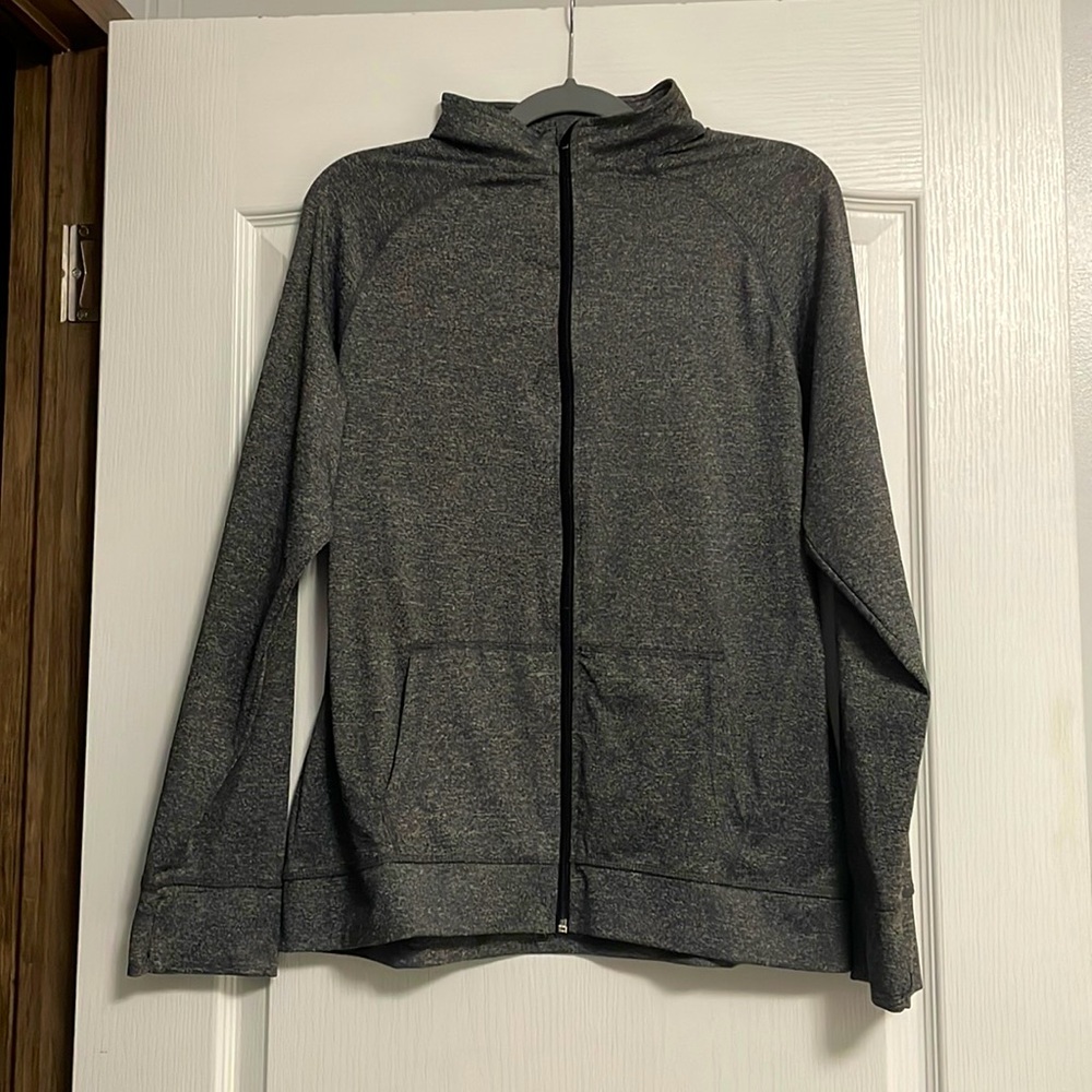 Grey running/workout zip up jacket